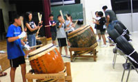 太鼓の練習